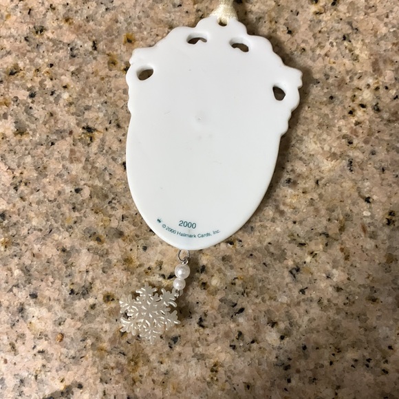 Our Christmas Together Ornament Hallmark 2000 Porcelain Skaters Couple - Picture 5 of 5